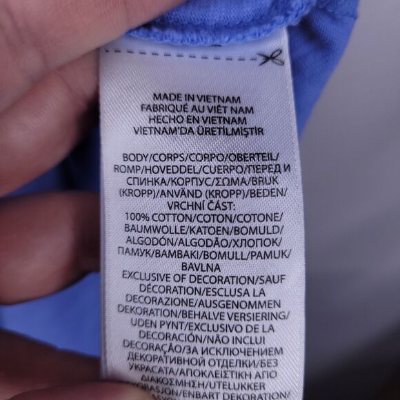 Polo Ralph Lauren Shirt Dress Small Blue Pony Pocket - Picture 10 of 11